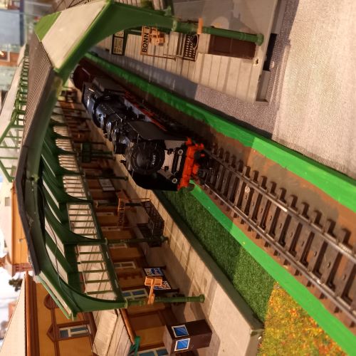 Eisenbahn im Bahnhof